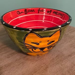 Ceramic Cat Bowl